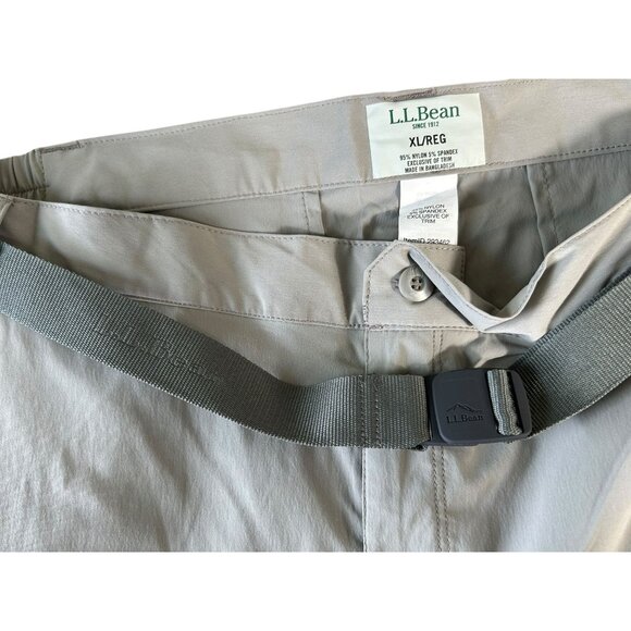 NEW LL Bean Tropicwear Pants Gray Womens XL Zip Leg Convertible Pants to Shorts - Picture 4 of 16